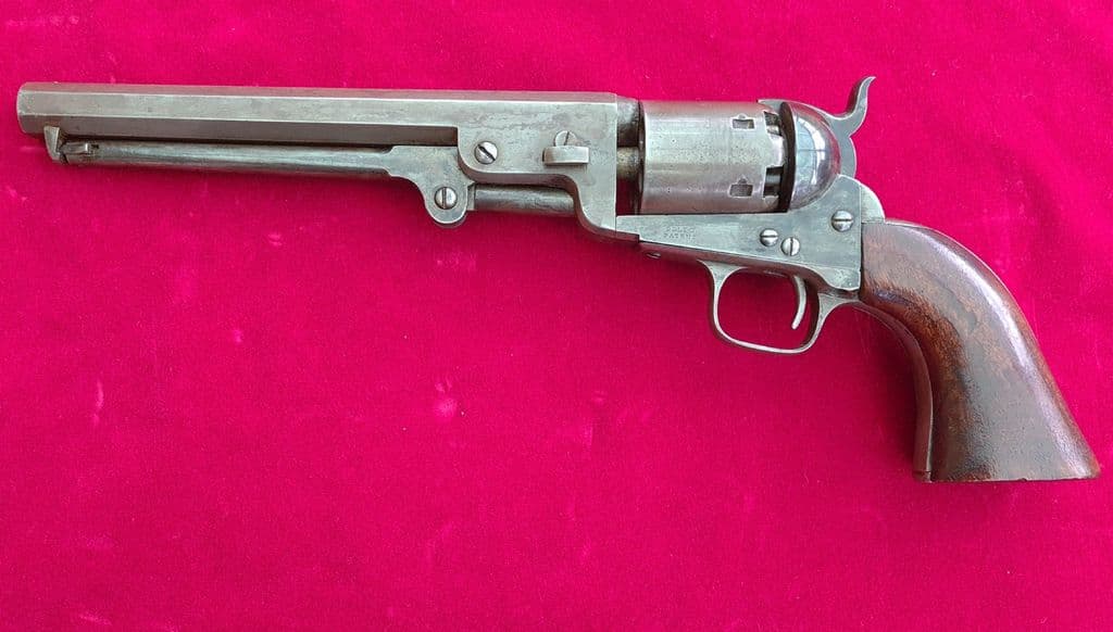 A Rare London Colt Model 1851 Navy 36 Percussion Revolver All Matching